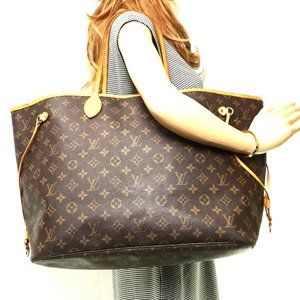 Auth Louis Vuitton Neverfull Gm Tote #4252L51
